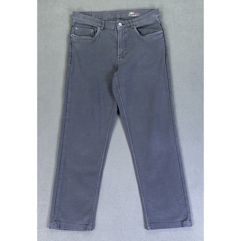 Faherty Pants Mens 31x26 Grey Stretch Terry 5 Pocket Vintage Wash Minimalist - Picture 2 of 11